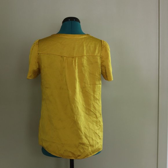 J. Crew | Mustard Textured Blouse - Picture 10 of 10